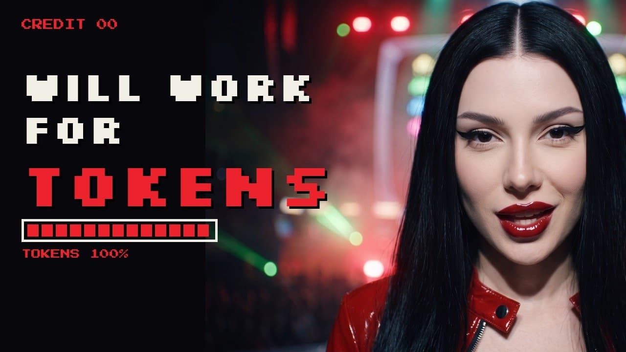 Will Work For Tokens, Em Dash AI official music video